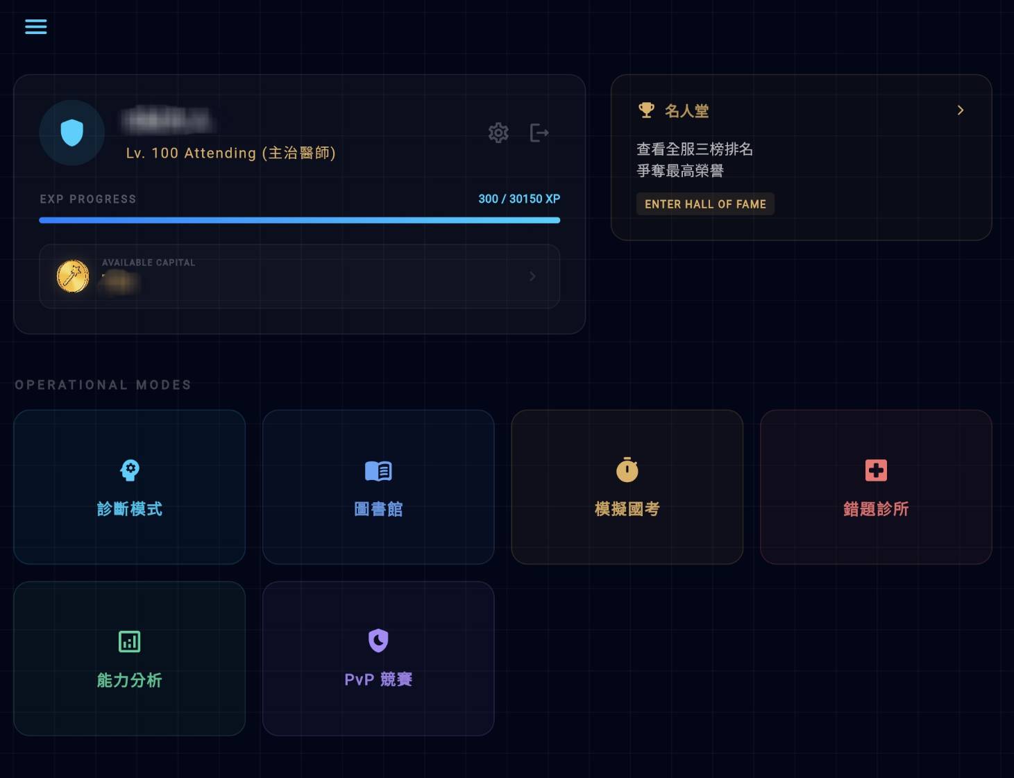 MedWizX 總覽畫面